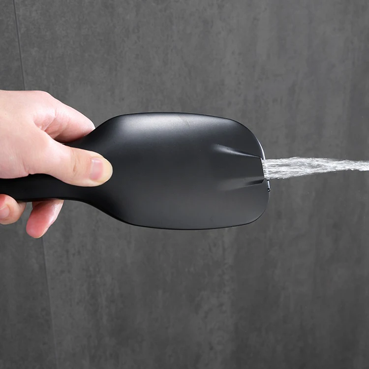 Grifos para baño y ducha de caída de lluvia fría y caliente expuestos montados en la pared de oro cepillado Juegos de sistemas de ducha