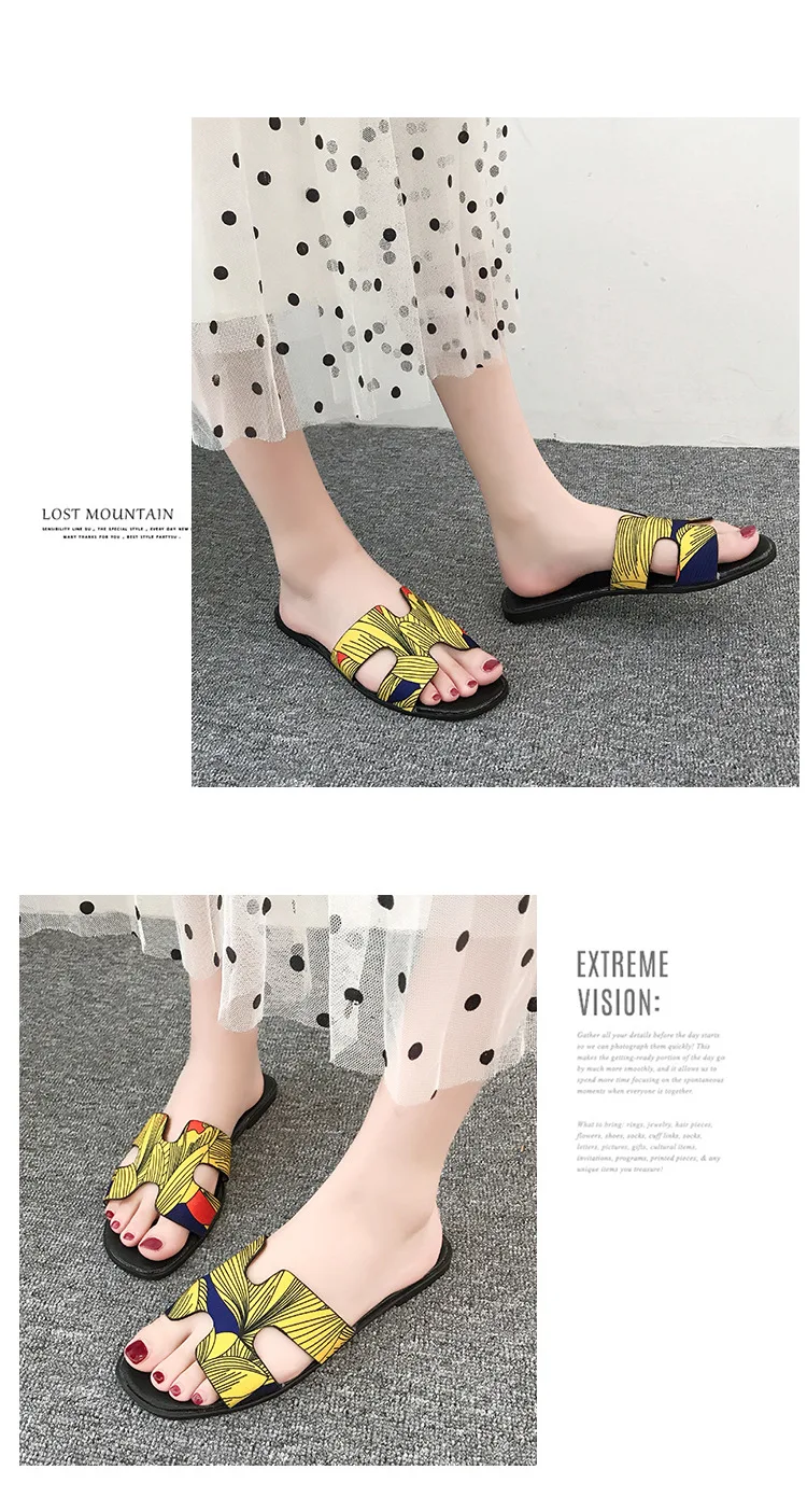 2023 Summer Women's Shoes New Korean Version Outside Wears Flat Slipper Women's Flat Heel Summer Sandals