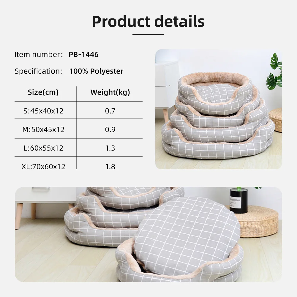 Wholesale Washable Deep Sleep Pet Dog Bed Custom Puppy Dog Pet Bed - product detail 3