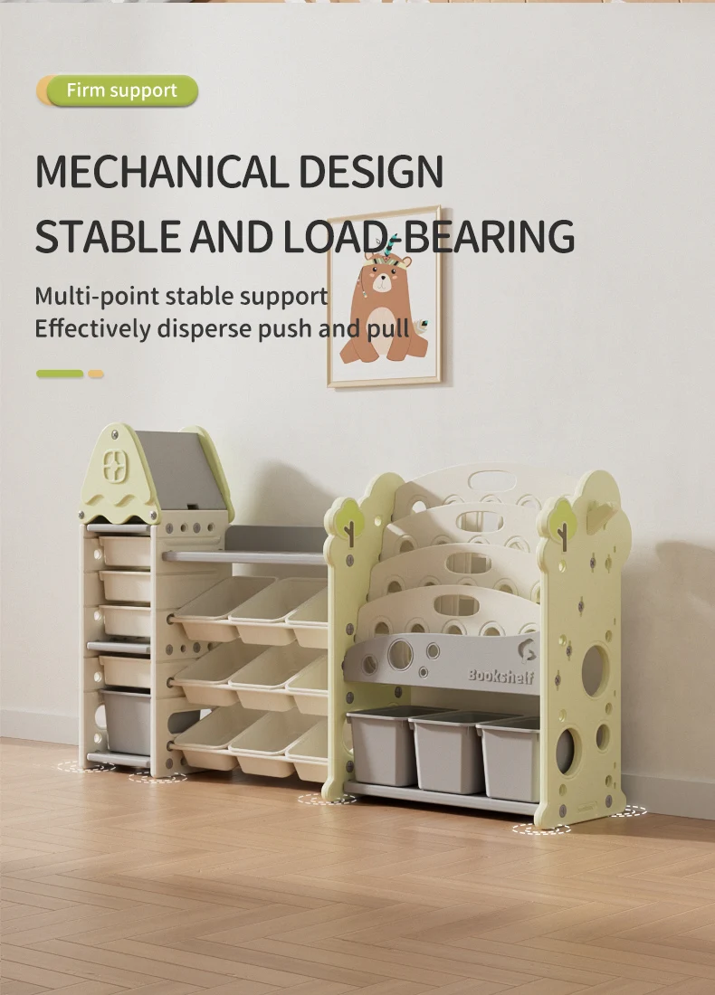 Baby Furniture Plastic Movable Chest Corner Cupboard Rack Drawer Toy Storage Organiser Book Shelf Children Kids Cabinets manufacture