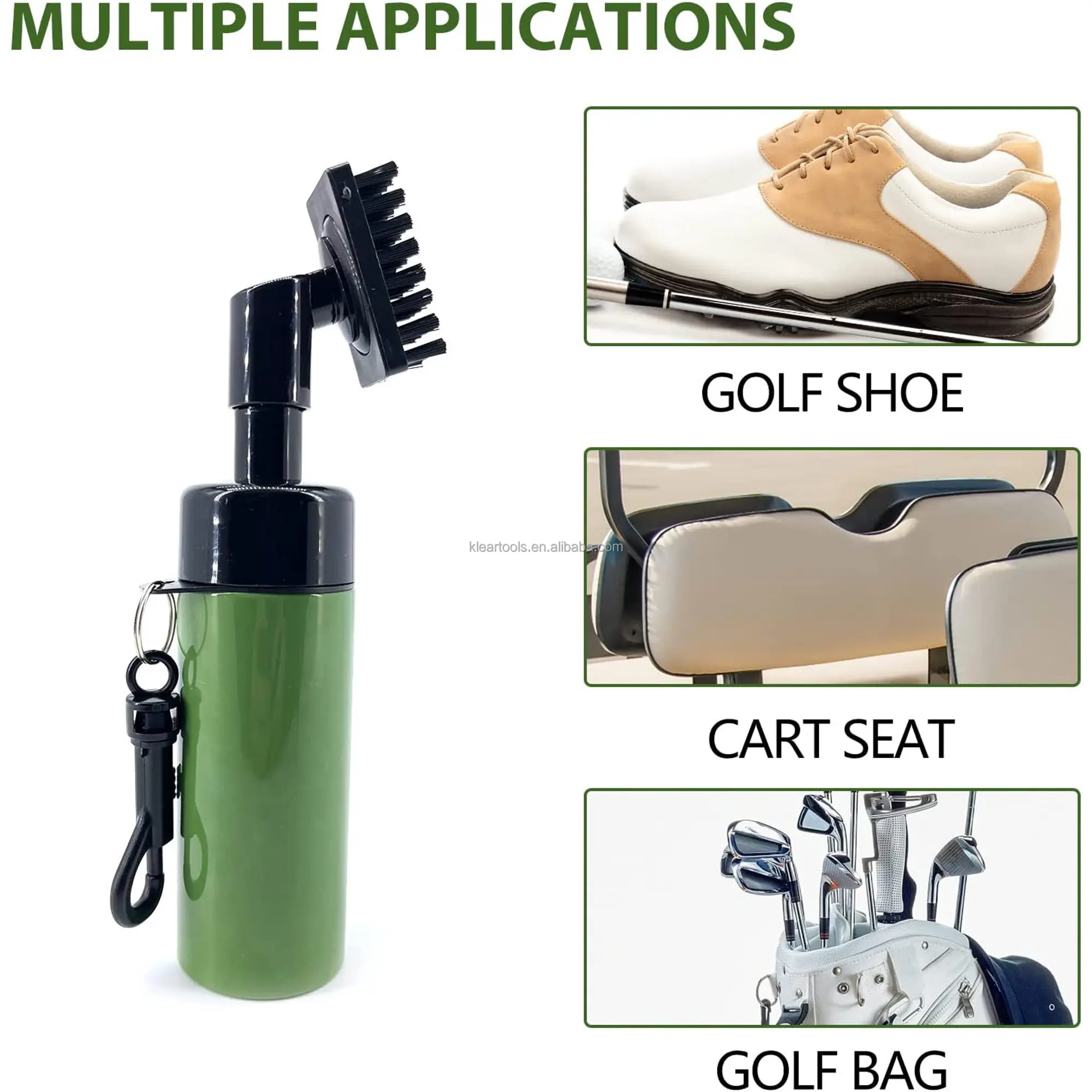Professional Golf Ball Cleaner With Built In Water Spray Golf Club