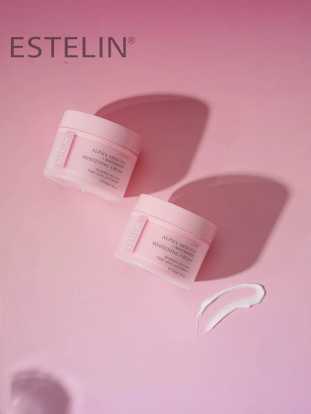 ESTELIN Skin Care Moisturizing Fade Spots Brightening Arbutin Niacinamide Whitening Cream 200ml