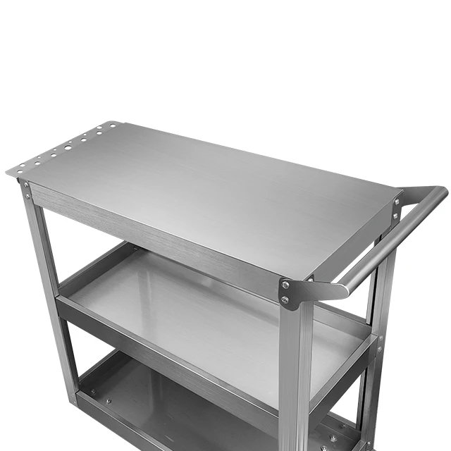 Multi-Functional Stainless Steel Car Storage Tool Cabinet Thickening Car Repair Workshop Moving Parts Trolley