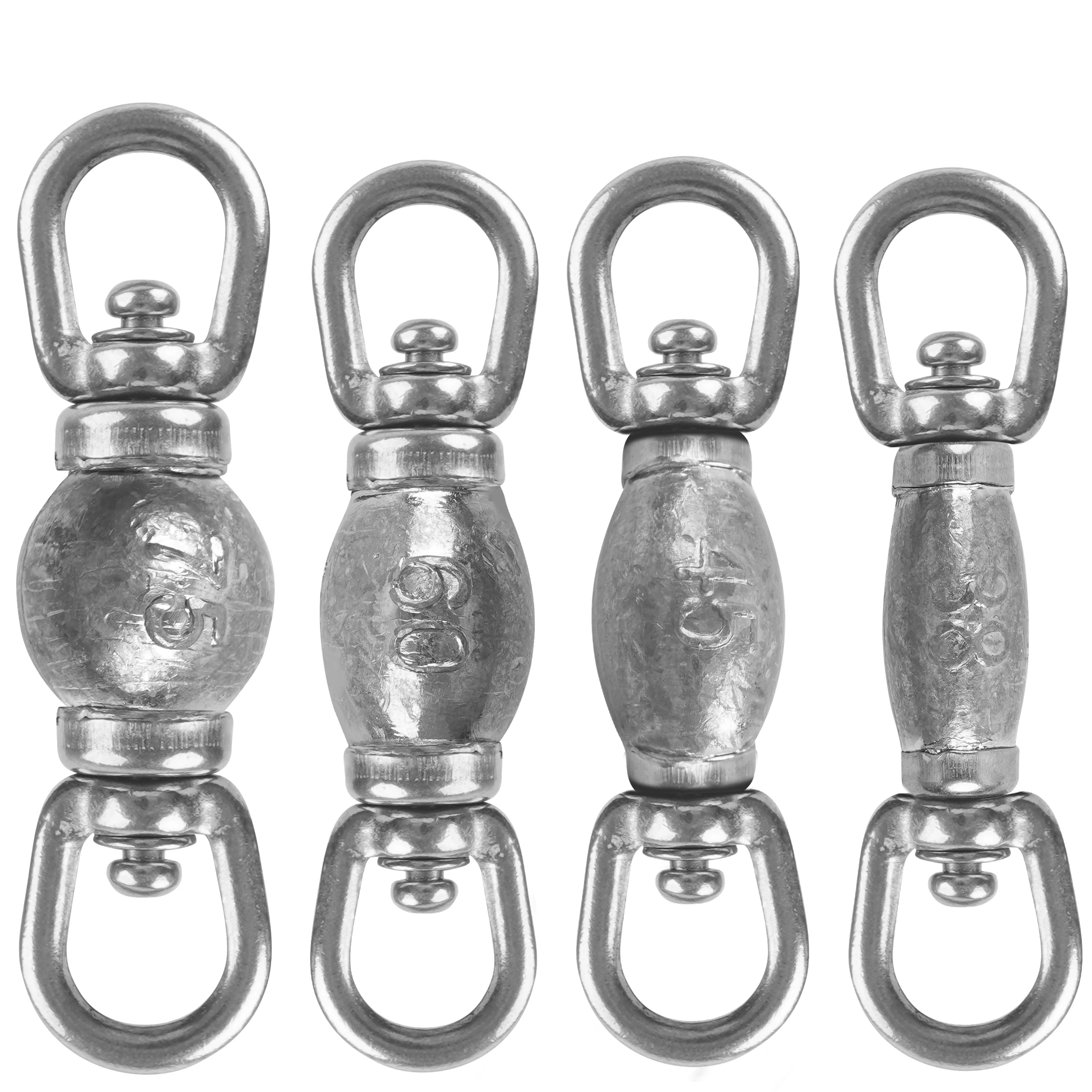 Sea Fishing Weights Trolling Sinkers 38g 45g 60g 75g Heavy-duty Weighted  Big Game Fishing Swivels for Tuna Shark Fishing