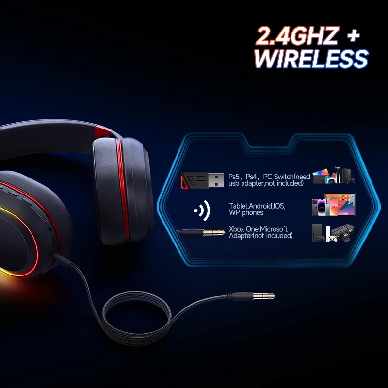 Auriculares Gaming Auriculares Bluetooth Para Pc Y Movil Picun
