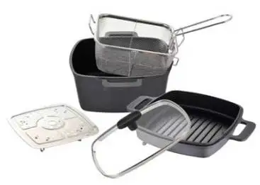 Large Volume Stockpot Stackable 5PCS Aluminum Cookware Set Cooking Hot Pot Multifunctional Kitchenware