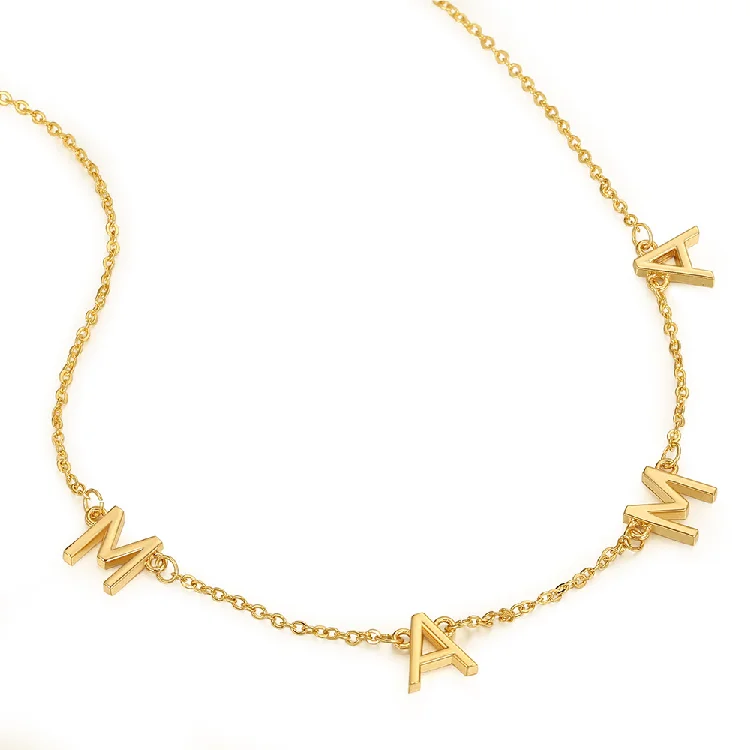 Hot Sale Delicate Letter Mama Necklace 