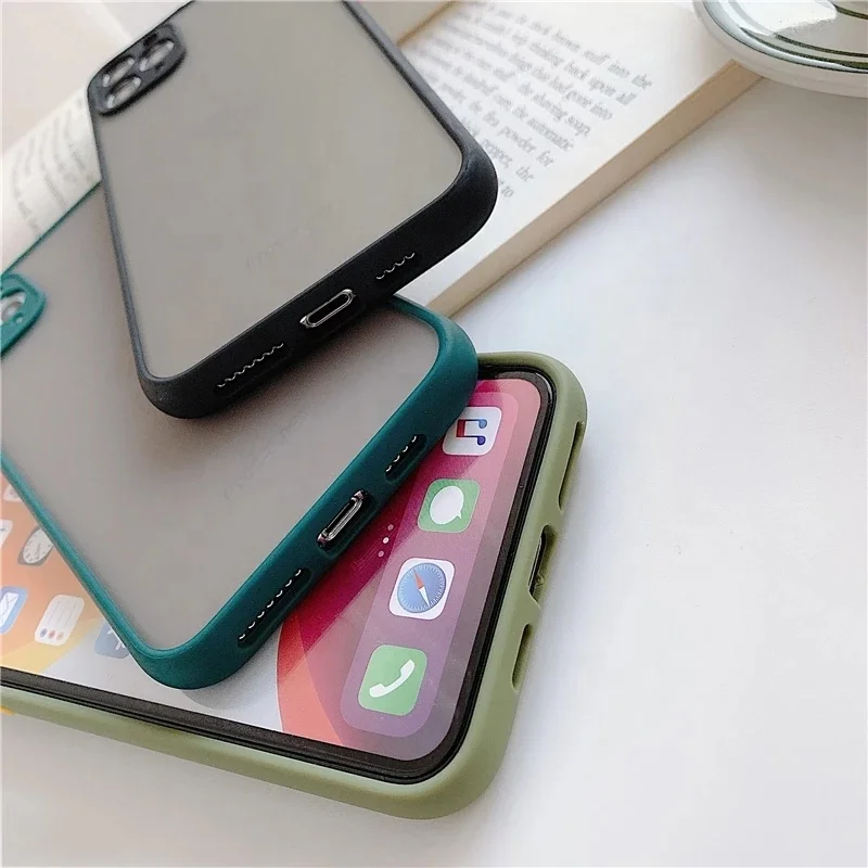 Translucent Frosted Matte Phone Cover Accessories for iPhone 14 12 Case for iPhone 13 Pro Max Cell Phone Case