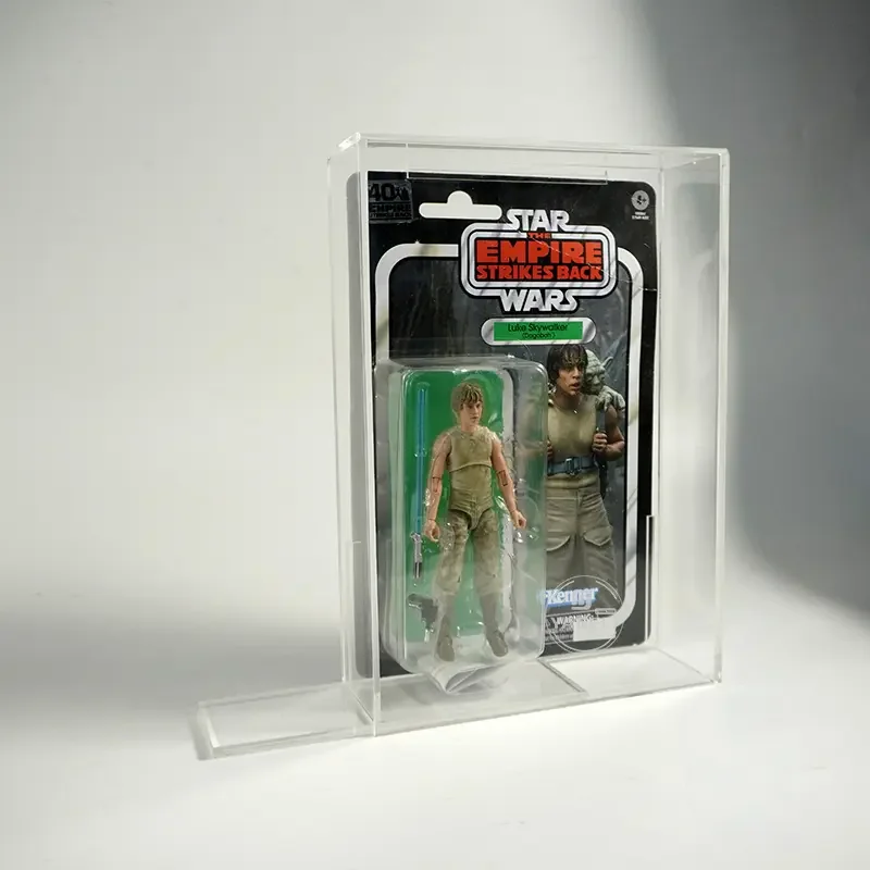 New Arrival Manufacturer Acrylic GI-Joe Tall Carded Action Figure Display  Case with Sliding Lid