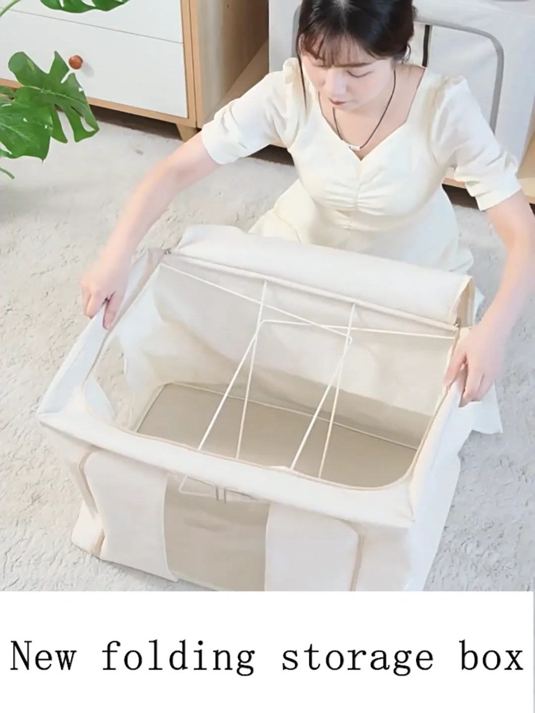 Large Foldable Closet Storage Canvas Underbed Multipurpose Fabric Bed