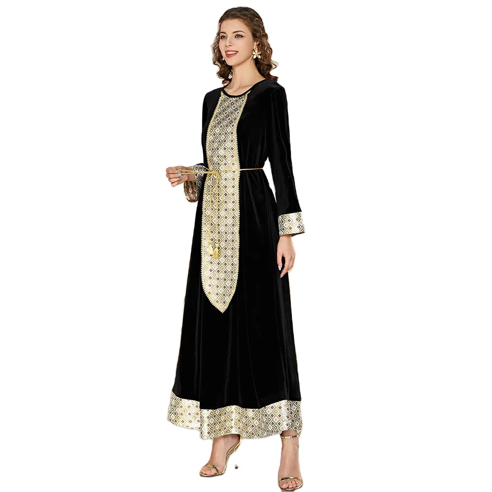 black and gold jacquard dress