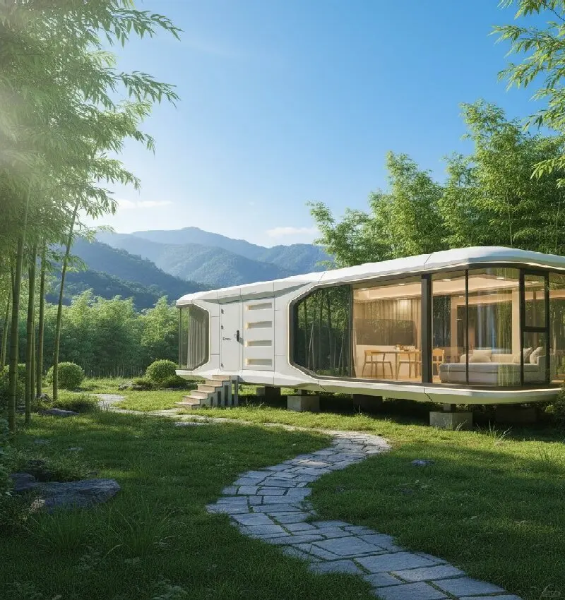 Travel Resort Space Capsule House Factory /Small Prefab Home Modern Modular House Prefabricated Homes