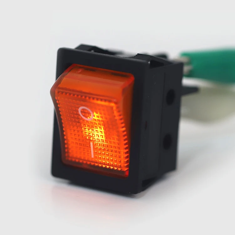 KCD2-201N 16A 220V DPST LEDライトロッカースイッチ 4ピン 2 