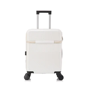 Wholesale Custom Front Cover Opening Durable 3pcs Set Trolley Luggage for Business Travel