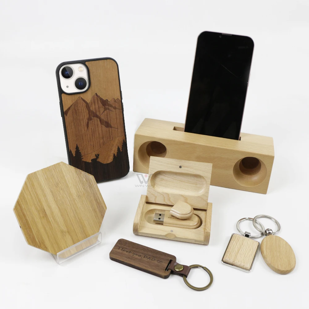 Universal Wooden Phone Holder Bamboo Tablet Stand - Foto 7