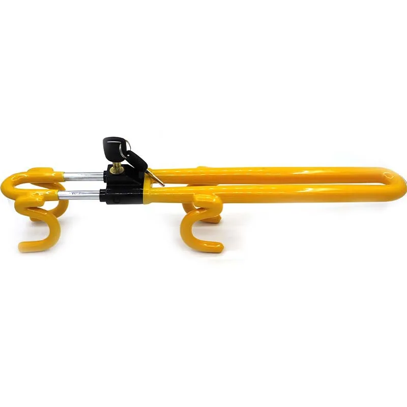 New Hot Selling Car Anti-theft Universal U-shaped Double Hook Multi-function Steering Wheel Lock