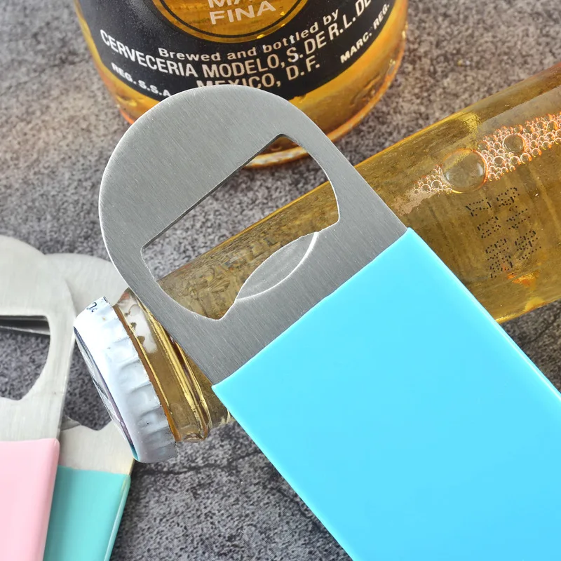 Factory Customized Simple and Practical Bottle Opener Rose Gold Fruit Wine Cola Beer Metal Bottle Opener