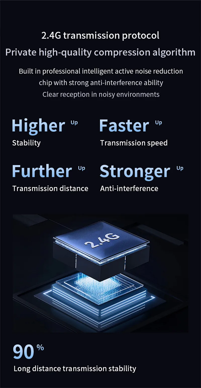 Q8 Professional Wireless Lavalier Microphone Magnetic Lapel Microphone with Charging Case for iPhone and Android Phone