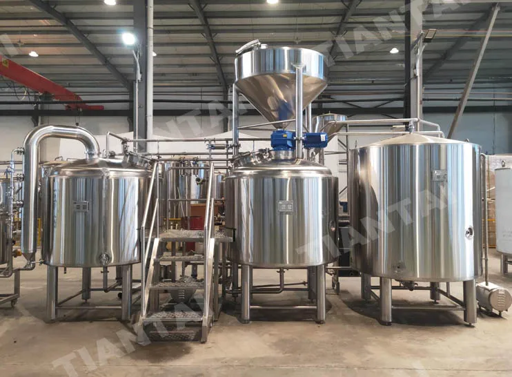 1000L 10hl Steam Heated 2 Vessel Stainless Mash Tun 1000l Beer Brew Kettle