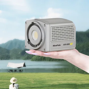 NiceFoto AR-600C 60W Portable Mini RGB LED Video Light for Outdoor Use Small Light detail image