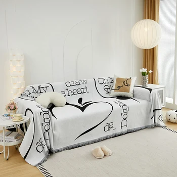 2024New Design Hot selling Super Soft Thicken Solid Color Non-slip Anti-scratch Dust-proof Sofa Towel Cover