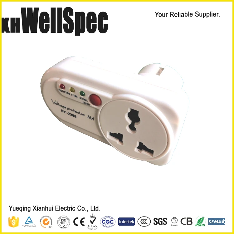 220v Over Voltage Protector Ac Voltage Stabilizer Din Rail EU Socket