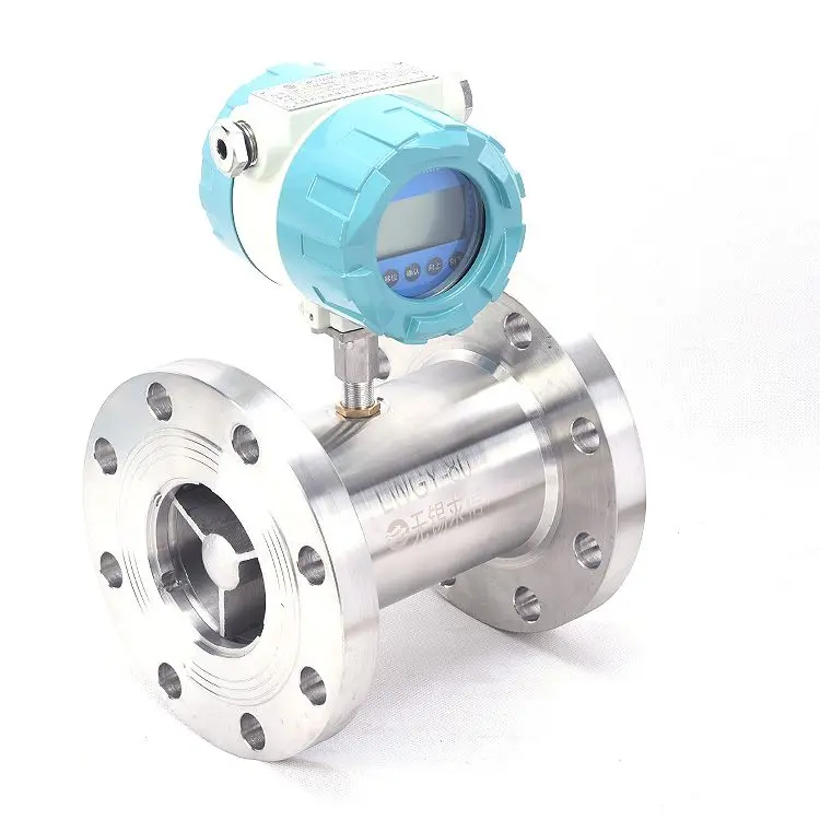 High Precision Liquid Turbine Flowmeter Dn80 Clamp Type Turbine Flow 