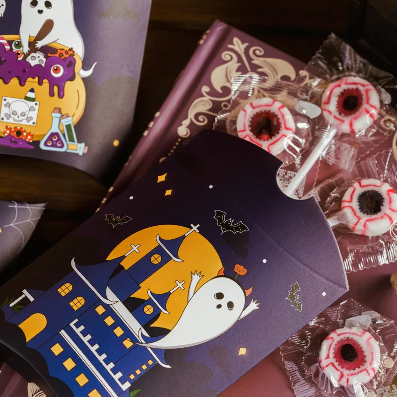 Halloween Papiertüten – 12 Stück Mit Aufklebern | Süßigkeiten-Taschen Für Die Gruselparty