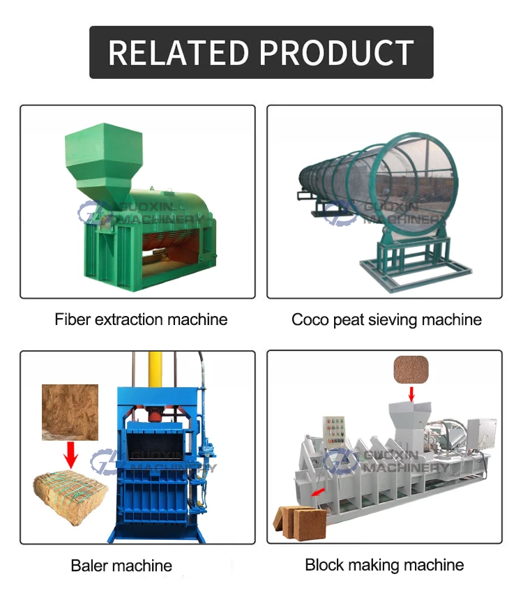 High Efficiency Cocopeat Making Machine GUOXIN Model High Efficiency Cocopeat Making Machine GUOXIN Model