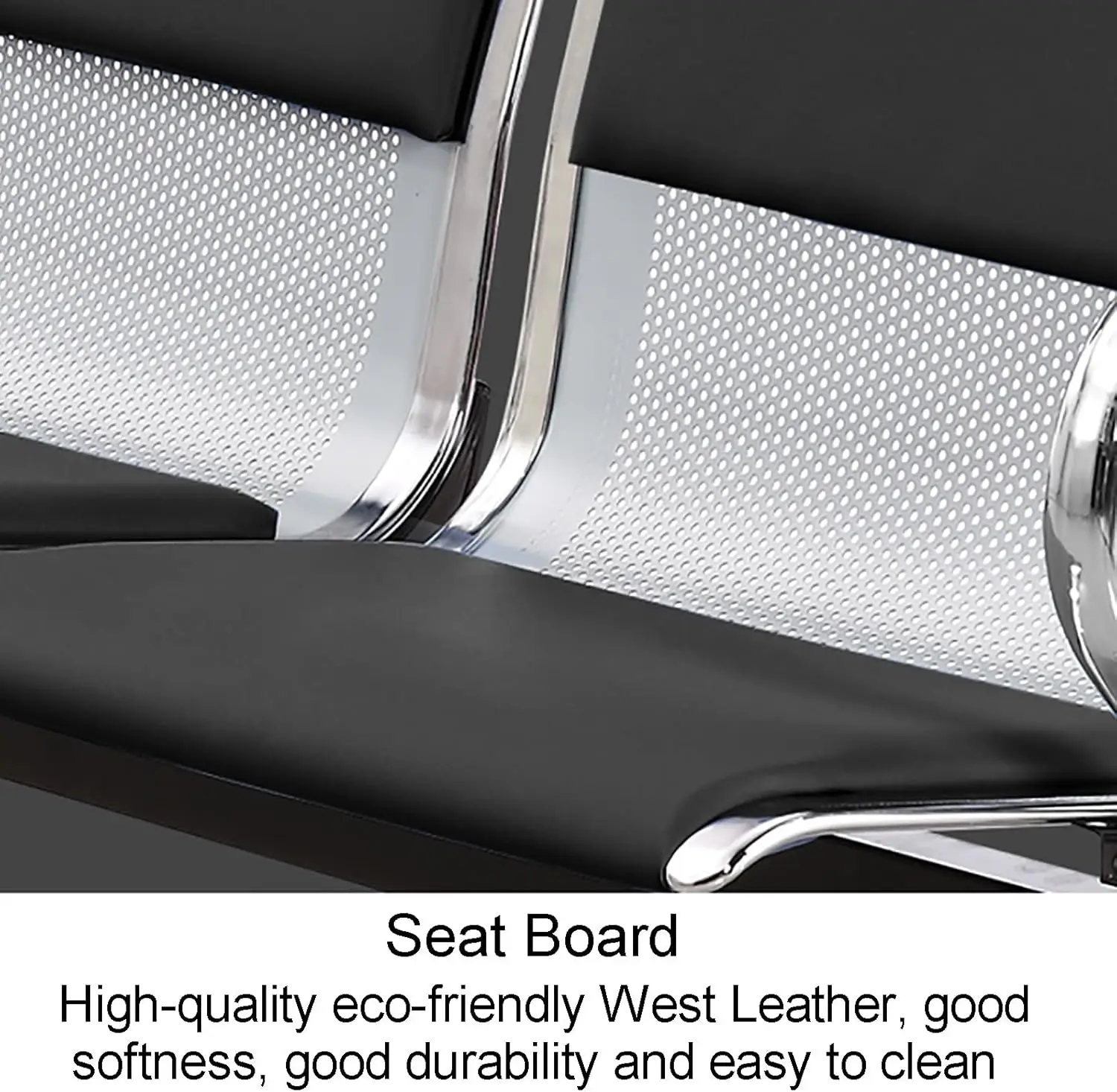 High Quality Customized Modern 1-5 Seat PU Aluminum Alloy Hospital Waiting Chairs 5-Year Warranty for School Gym Clinic Dental 2