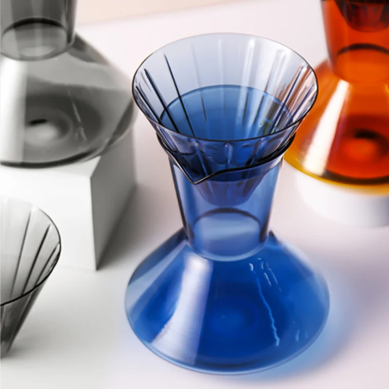 Funny Small United Borosilicate Thermal Glass Pour Over Dripper Coffee Pot