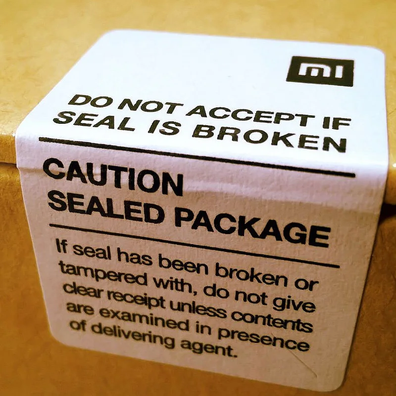 Hot Sale Custom Printed Warranty Void Do Not Accept if Seal Is Broken or Removed Label Stickers