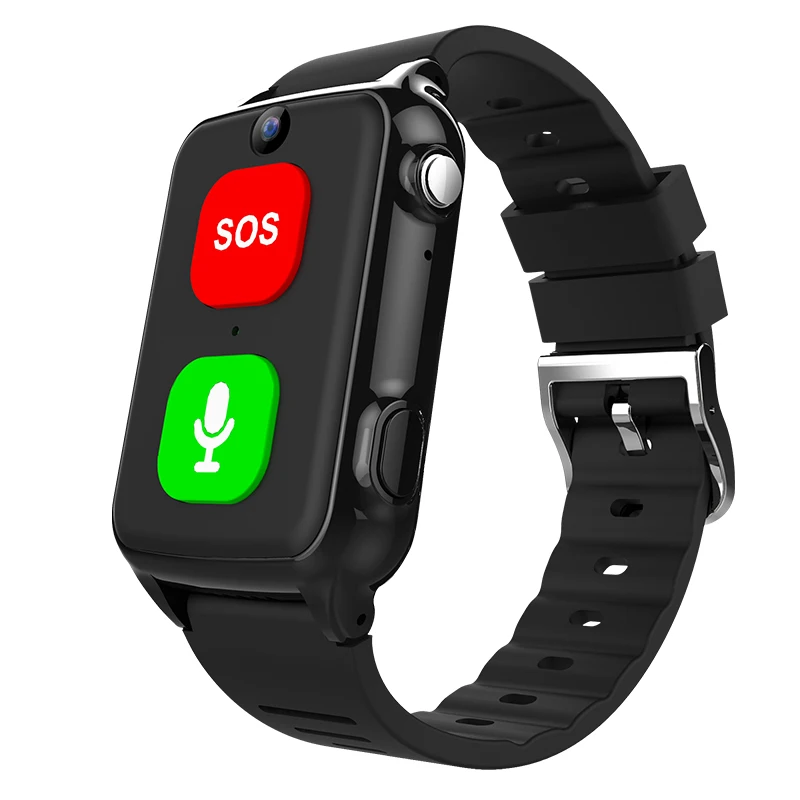 IP67 Waterproof 4G GPS tracker Watch Fitness Monitor Heart Rate Emergency  Elderly Sos Panic Button Watch