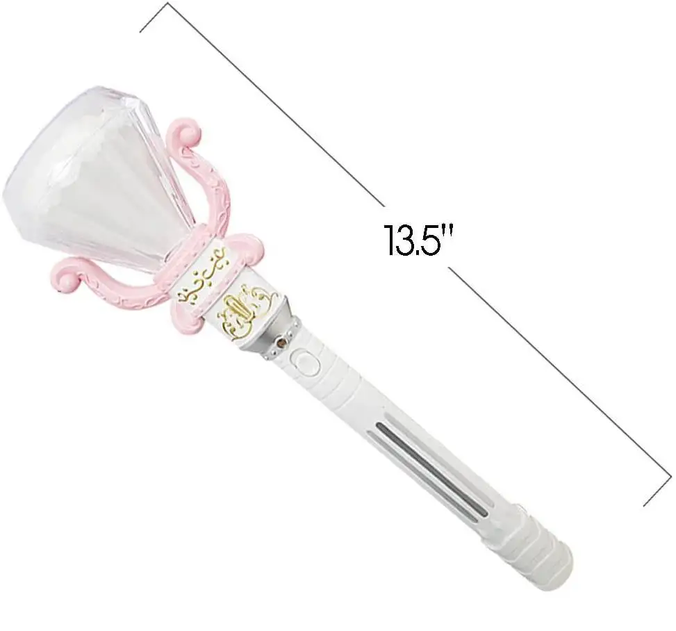 Princess Kids Diamond Rotating Stick Colorful Led Light up Spinning Wand Glow Sticks