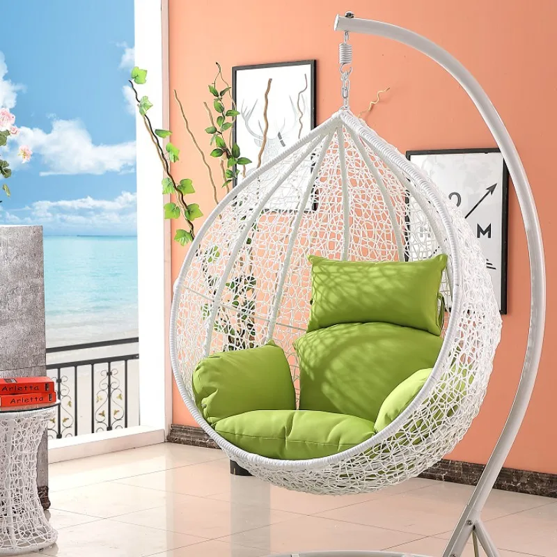 Housse De Coussin PAWIA Pour Chaise Œuf Ou Balançoire Suspendue - Tissu Rouge - Lavable - Remplacement Déco Jardin