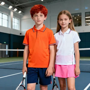 Full Custom Wrinkle-Resistant Moisture-Wicking Spandex Elastane 4 Way Stretch Golf Tennis Polo Shirts Tennis Outfits Uniform