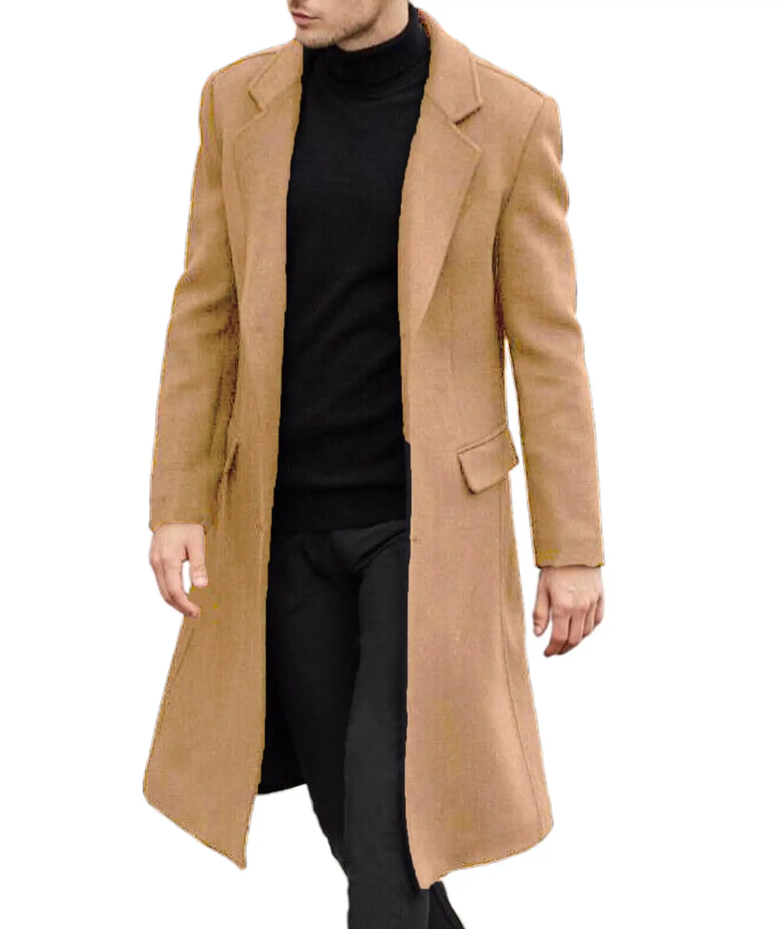 Men's coat Long sleeve long autumn winter warm knitting high quality wholesale factory custom size_voghion.com