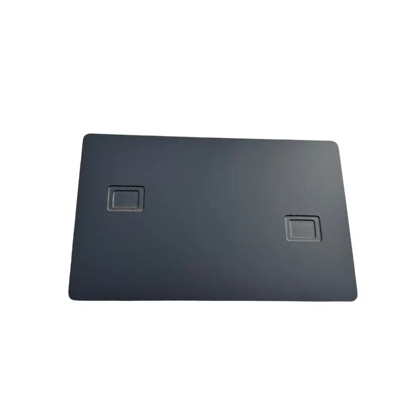 Super Light Titanium Metal Credit Card Black Metal Debit Card with Magnetic Stripe and Signature Panel for Laser Engraving