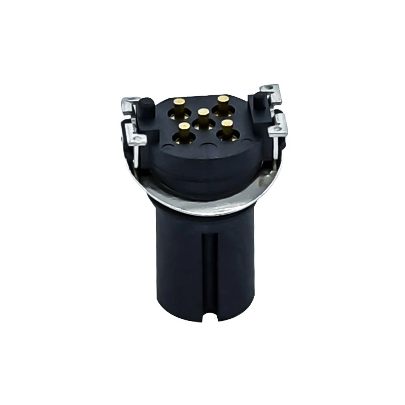 SMD Socket IP67 Shield Insulation M12 Male Connector 5 Pin ROHS