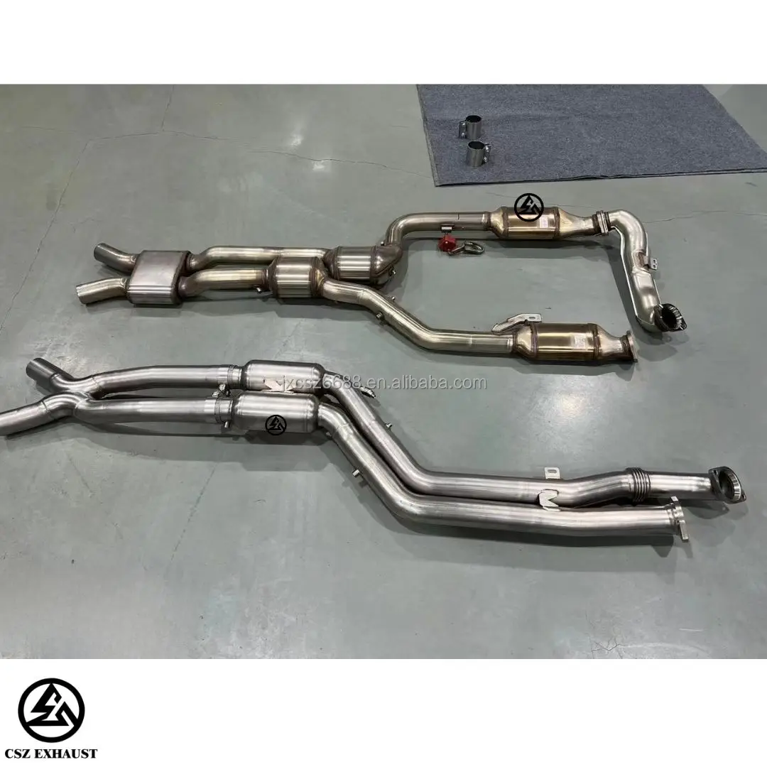 Csz New Design Dual Midpipe With Resonator For Bmw G80 G82 M3 M4 S58 3.0t Downpipe Back Ss304
