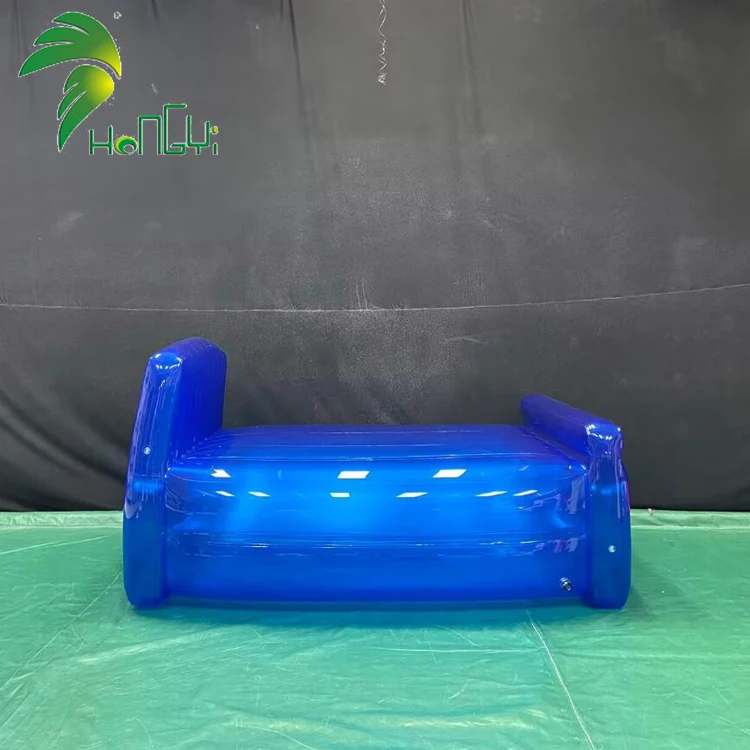 Clear Blue Inflatable Pool Bed - Durable & Waterproof