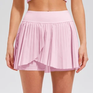 Women's High Waist Athletic Golf Skorts Skirts for Running Pleated Tennis Skirt for Women With Pockets