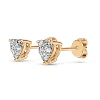 10k rose gold heart cut
