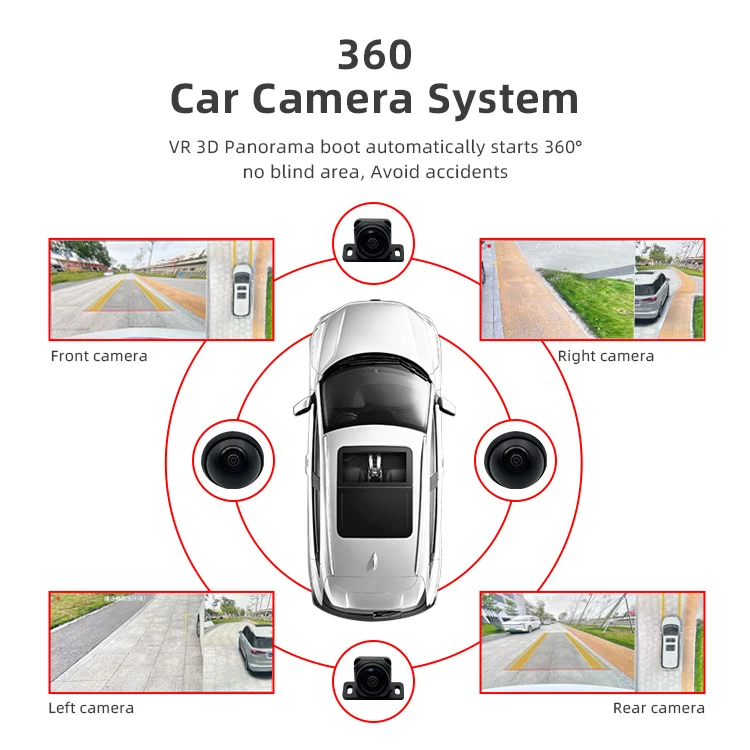 Wemaer AHD 1080P 3D Surround Bird View Car Camera Parking System 360 Degree Car Panoramic Camera Kits for Toyota Camry factory