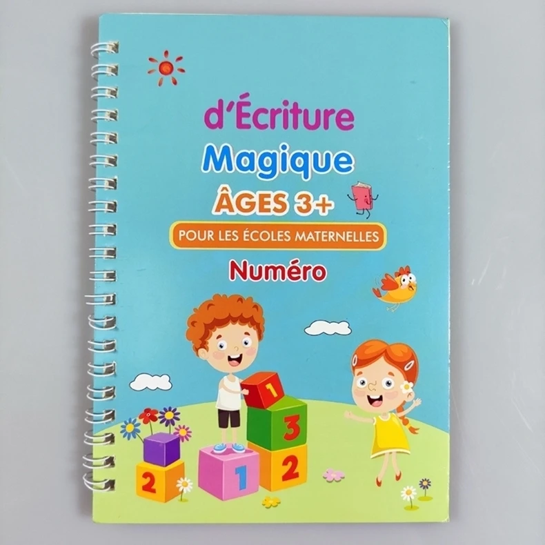 French Copybook Montessori 3d Magic Book Reusable Calligraphy Children