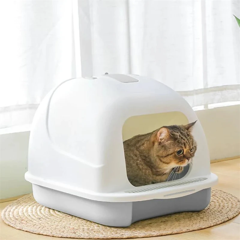 Custom Model Essential Open Top Cat Litter Tray Includes Plastic Box