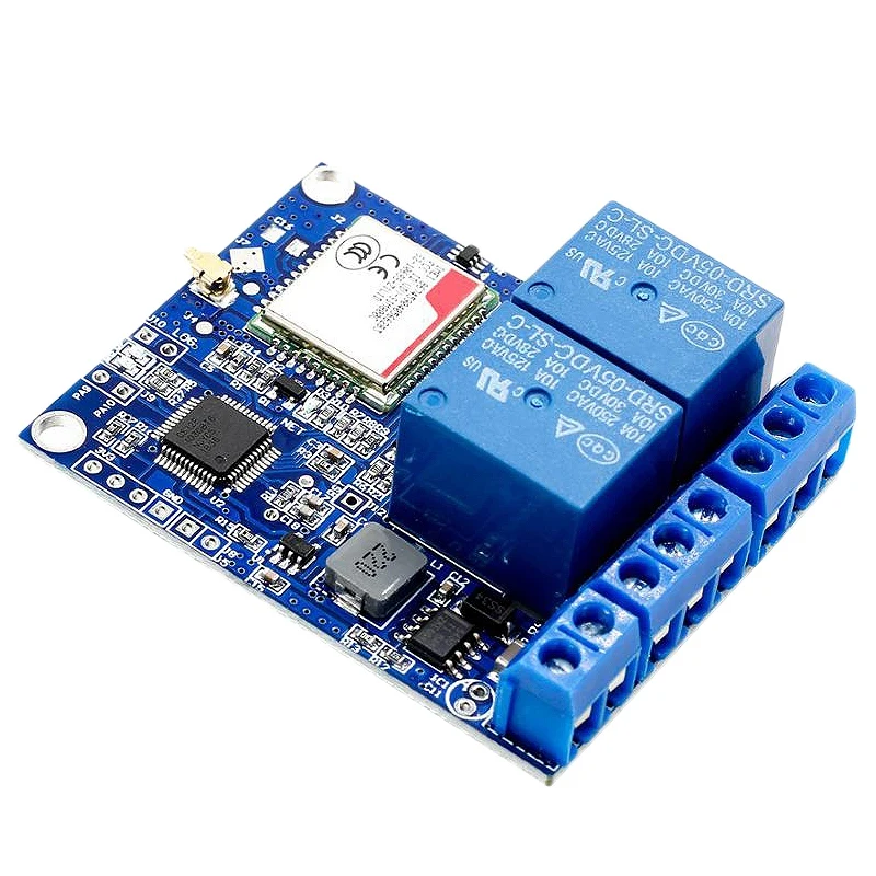 Sms Gsm Remote Control Switch Sim800C Stm32F103C8T6 2 Channel Relay Module for Oxygen Pump