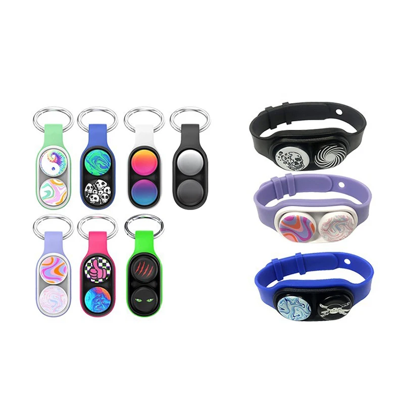 Антистрессовая игрушка от производителя, антистрессовая игрушка, магнитные фокусы, поп-розетка синего цвета, поп-розетка