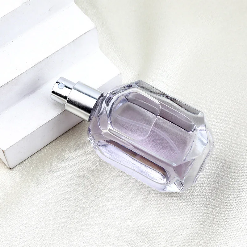 For MUB Square Shape Glass Perfume Bottle 30ml & 50ml with Screw Neck