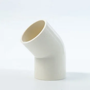 Production Acid And Alkali Resistant 50mm Water Supply Plastic Sewer Pipe Pvc Pipe Fitting 45 Degree Elbow